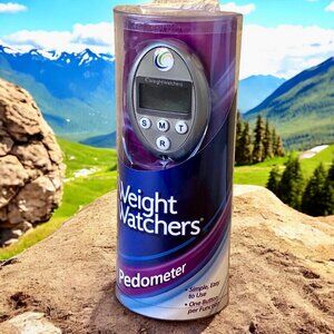 Weight Watchers Pedometer Steps + Miles + Time LCD Display Belt Clip NEW Retired
